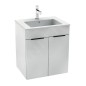 Jika Cube - Meuble avec lavabo, 540x422x622 mm, blanc H4536111763001 Jika Cube - Meuble avec lavabo, 540x422x622 mm, blanc H4536111763001