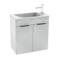 Jika Cube - Meuble avec lavabo, 590x327x622 mm, blanc H4536311763001 Jika Cube - Meuble avec lavabo, 590x327x622 mm, blanc H4536311763001