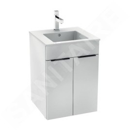 Jika Cube - Meuble avec lavabo, 440x422x607 mm, blanc H4536211763001