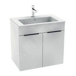 Jika Cube - Meuble avec lavabo, 640x422x622 mm, blanc H4536011763001
