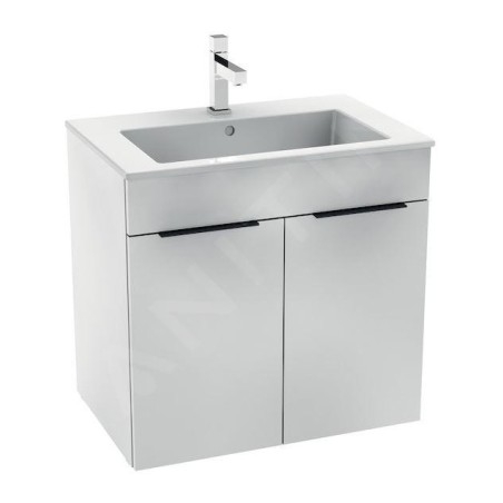 Jika Cube - Meuble avec lavabo, 640x422x622 mm, blanc H4536011763001