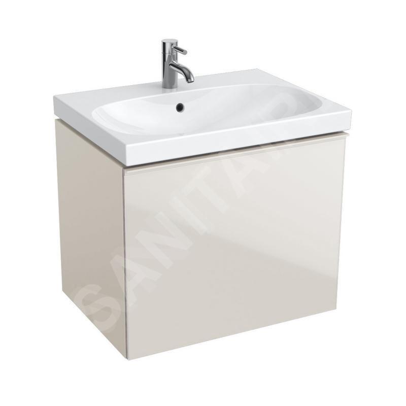 Geberit Acanto - Meuble sous lavabo 650 mm, sable gris 500.610.JL.2 Geberit Acanto - Meuble sous lavabo 650 mm, sable gris 500.610.JL.2