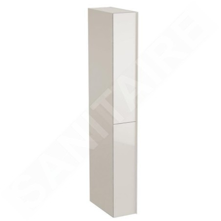 Geberit Acanto - Colonne haute 1730x220 mm, deux tiroirs, sable gris 500.638.JL.2