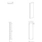 Geberit Acanto - Colonne haute 1730x450 mm, noir 500.637.16.1