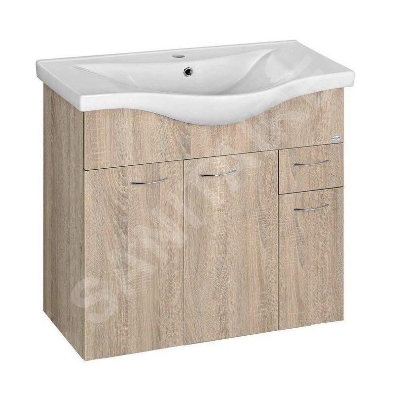 Aqualine Keramia Fresh - Meuble-vasque 745x740x347 mm, chêne 50083 Aqualine Keramia Fresh - Meuble-vasque 745x740x347 mm, chêne 50083