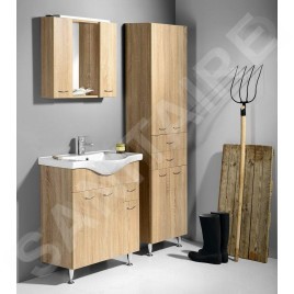 Aqualine Keramia Fresh - Meuble-vasque 745x740x347 mm, chêne 50083