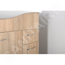 Aqualine Keramia Fresh - Meuble-vasque 745x740x347 mm, chêne 50083