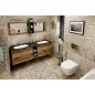 Sapho Treos - Double lavabo de meuble 152x51 cm, sans trop-plein, 2 trous pour robinetterie, blanc TS152-0101
