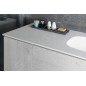 Sapho Treos - Double lavabo de meuble 152x51 cm, sans trop-plein, 2 trous pour robinetterie, blanc TS152-0101