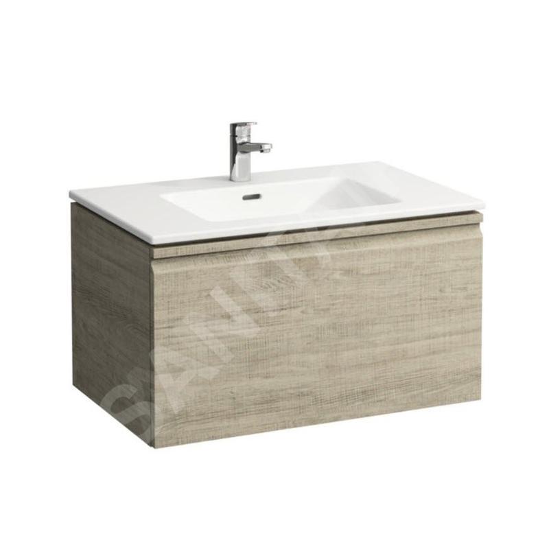 Laufen Pro S - Meuble avec lavabo, 800x500 mm, 1 tiroirs, chêne clair H8609634791041 Laufen Pro S - Meuble avec lavabo, 800x500 mm, 1 tiroirs, chêne clair H8609634791041