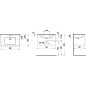 Laufen Pro S - Meuble avec lavabo, 800x500 mm, 1 tiroirs, chêne clair H8609634791041 Laufen Pro S - Meuble avec lavabo, 800x500 mm, 1 tiroirs, chêne clair H8609634791041