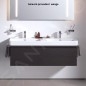 Laufen Pro S - Meuble avec lavabo, 800x500 mm, 1 tiroirs, wengé H8609634231041 Laufen Pro S - Meuble avec lavabo, 800x500 mm, 1 tiroirs, wengé H8609634231041