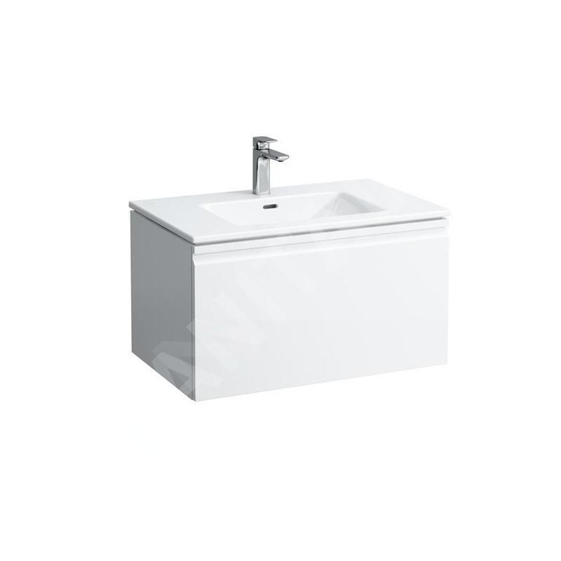 Laufen Pro S - Meuble avec lavabo, 800x500 mm, 1 tiroirs, blanc brillant H8609634751041 Laufen Pro S - Meuble avec lavabo, 800x500 mm, 1 tiroirs, blanc brillant H8609634751041