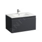 Laufen Pro S - Meuble avec lavabo, 800x500 mm, 1 tiroirs, graphite mat H8609634801041 Laufen Pro S - Meuble avec lavabo, 800x500 mm, 1 tiroirs, graphite mat H8609634801041