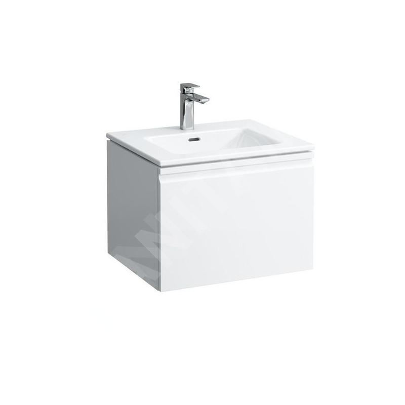 Laufen Pro S - Meuble avec lavabo, 600x500 mm, 1 tiroirs, blanc brillant H8609614751041 Laufen Pro S - Meuble avec lavabo, 600x500 mm, 1 tiroirs, blanc brillant H8609614751041