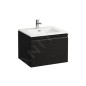 Laufen Pro S - Meuble avec lavabo, 600x500 mm, 1 tiroirs, wengé H8609614231041