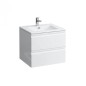 Laufen Pro S - Meuble avec lavabo, 600x500 mm, 2 tiroirs, blanc mat H8619614631041 Laufen Pro S - Meuble avec lavabo, 600x500 mm, 2 tiroirs, blanc mat H8619614631041