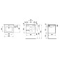 Laufen Pro S - Meuble avec lavabo, 600x500 mm, 2 tiroirs, blanc mat H8619614631041 Laufen Pro S - Meuble avec lavabo, 600x500 mm, 2 tiroirs, blanc mat H8619614631041