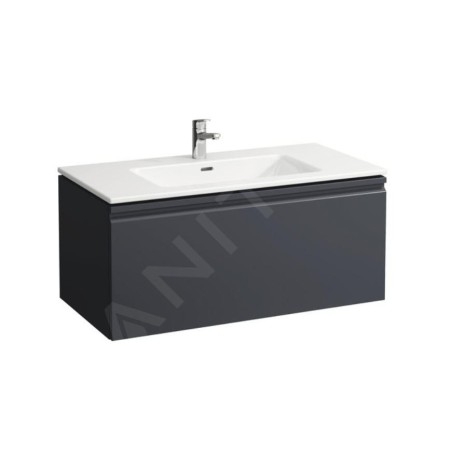 Laufen Pro S - Meuble avec lavabo, 1000x500 mm, 1 tiroirs, graphite mat H8609654801041