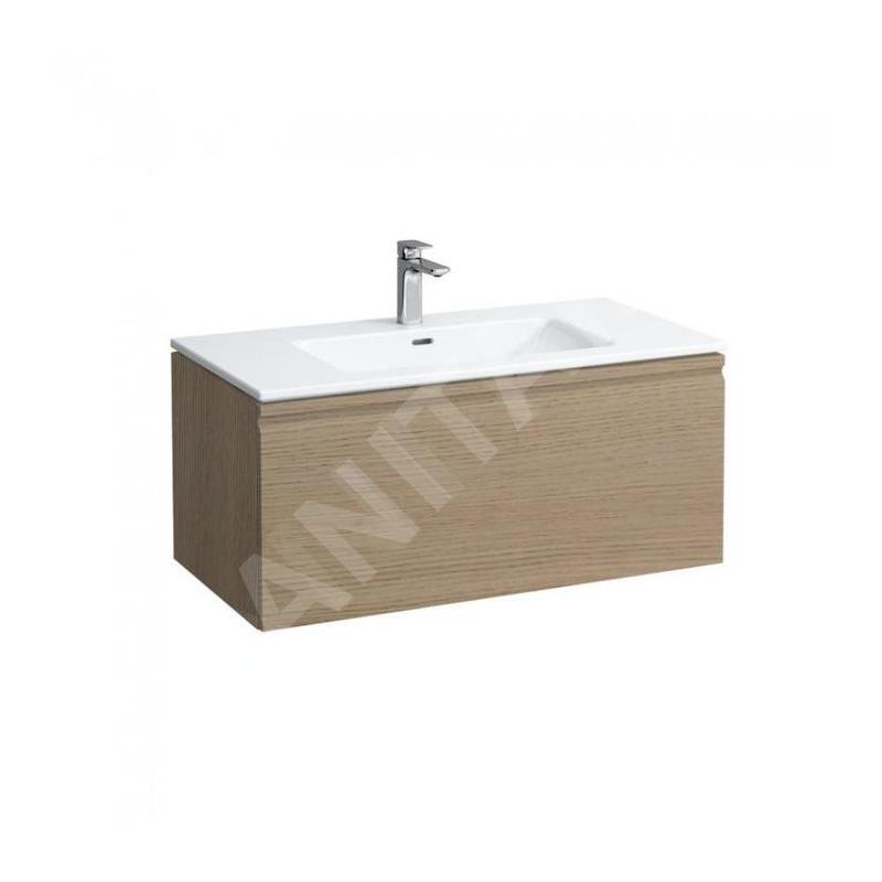 Laufen Pro S - Meuble avec lavabo, 1000x500 mm, 1 tiroirs, chêne clair H8609654791041 Laufen Pro S - Meuble avec lavabo, 1000x500 mm, 1 tiroirs, chêne clair H8609654791041