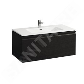Laufen Pro S - Meuble avec lavabo, 1000x500 mm, 1 tiroirs, wengé H8609654231041