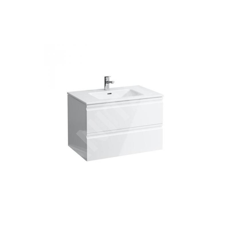 Laufen Pro S - Meuble avec lavabo, 800x500 mm, 2 tiroirs, blanc brillant H8619634751041 Laufen Pro S - Meuble avec lavabo, 800x500 mm, 2 tiroirs, blanc brillant H8619634751041
