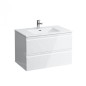 Laufen Pro S - Meuble avec lavabo, 800x500 mm, 2 tiroirs, blanc brillant H8619634751041 Laufen Pro S - Meuble avec lavabo, 800x500 mm, 2 tiroirs, blanc brillant H8619634751041