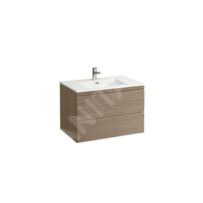 Laufen Pro S - Meuble avec lavabo, 800x500 mm, 2 tiroirs, chêne clair H8619634791041 Laufen Pro S - Meuble avec lavabo, 800x500 mm, 2 tiroirs, chêne clair H8619634791041