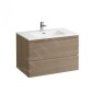 Laufen Pro S - Meuble avec lavabo, 800x500 mm, 2 tiroirs, chêne clair H8619634791041 Laufen Pro S - Meuble avec lavabo, 800x500 mm, 2 tiroirs, chêne clair H8619634791041