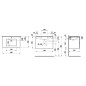 Laufen Pro S - Meuble avec lavabo, 800x500 mm, 2 tiroirs, chêne clair H8619634791041 Laufen Pro S - Meuble avec lavabo, 800x500 mm, 2 tiroirs, chêne clair H8619634791041