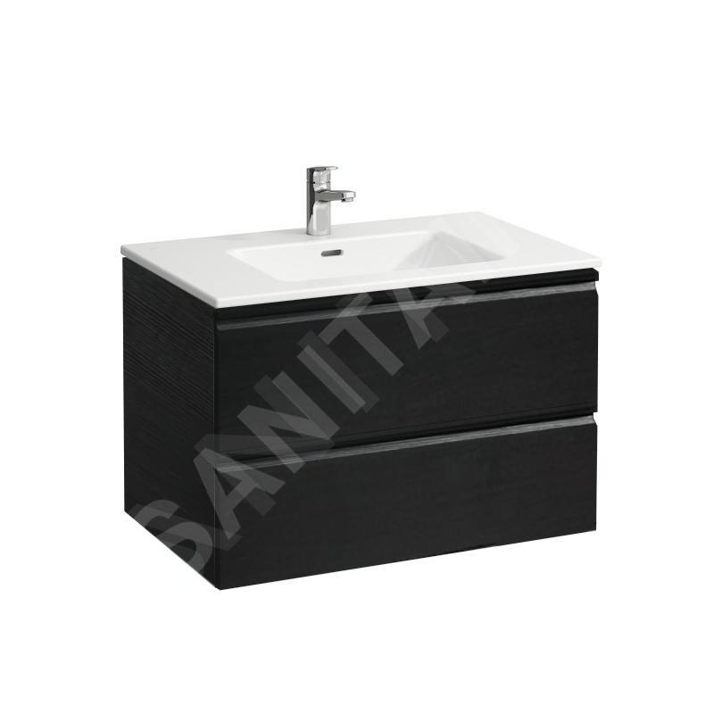 Laufen Pro S - Meuble avec lavabo, 800x500 mm, 2 tiroirs, wengé H8619634231041 Laufen Pro S - Meuble avec lavabo, 800x500 mm, 2 tiroirs, wengé H8619634231041