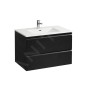 Laufen Pro S - Meuble avec lavabo, 800x500 mm, 2 tiroirs, wengé H8619634231041 Laufen Pro S - Meuble avec lavabo, 800x500 mm, 2 tiroirs, wengé H8619634231041