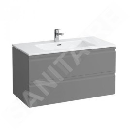 Laufen Pro S - Meuble avec lavabo, 1000x500 mm, 2 tiroirs, graphite mat H8619654801041