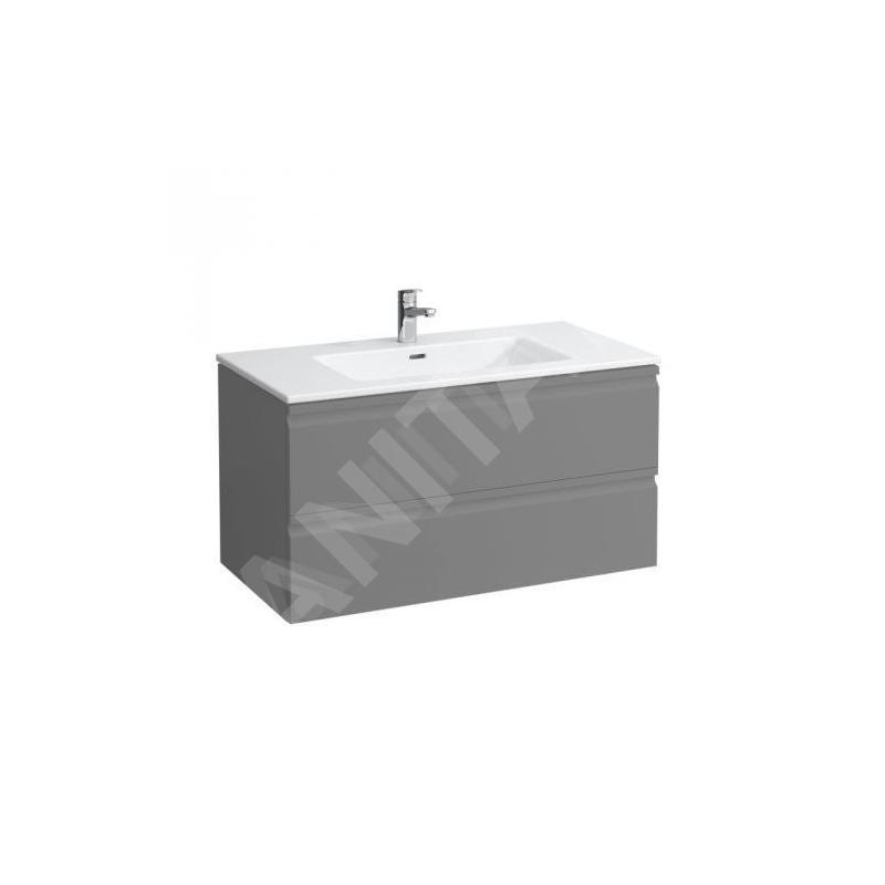 Laufen Pro S - Meuble avec lavabo, 1000x500 mm, 2 tiroirs, graphite mat H8619654801041 Laufen Pro S - Meuble avec lavabo, 1000x500 mm, 2 tiroirs, graphite mat H8619654801041