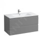 Laufen Pro S - Meuble avec lavabo, 1000x500 mm, 2 tiroirs, graphite mat H8619654801041 Laufen Pro S - Meuble avec lavabo, 1000x500 mm, 2 tiroirs, graphite mat H8619654801041