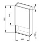 Jika Lyra - Armoire avec miroir 400x132x800 mm, blanc H4532210383041 Jika Lyra - Armoire avec miroir 400x132x800 mm, blanc H4532210383041