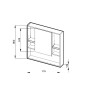 Jika Lyra - Armoire avec miroir 775x132x800 mm, blanc H4532510383041 Jika Lyra - Armoire avec miroir 775x132x800 mm, blanc H4532510383041