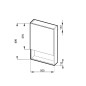 Jika Lyra - Armoire avec miroir 500x132x800 mm, blanc H4532310383041 Jika Lyra - Armoire avec miroir 500x132x800 mm, blanc H4532310383041