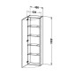 Duravit DuraStyle - Armoire haute 1400x400x240 mm, gauche, blanc brillant DS1218L2222 Duravit DuraStyle - Armoire haute 1400x400x240 mm, gauche, blanc brillant DS1218L2222