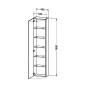 Duravit DuraStyle - Armoire haute 1800x400x240 mm, gauche, blanc brillant DS1228L2222 Duravit DuraStyle - Armoire haute 1800x400x240 mm, gauche, blanc brillant DS1228L2222