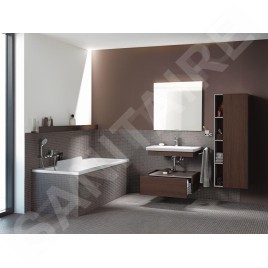 Duravit DuraStyle - Armoire haute 1400x500x360 mm, gauche, blanc brillant DS1239L2222