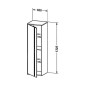 Duravit Ketho - Armoire haute 1320x400x360 mm, gauche, blanc brillant KT1257L2222 Duravit Ketho - Armoire haute 1320x400x360 mm, gauche, blanc brillant KT1257L2222