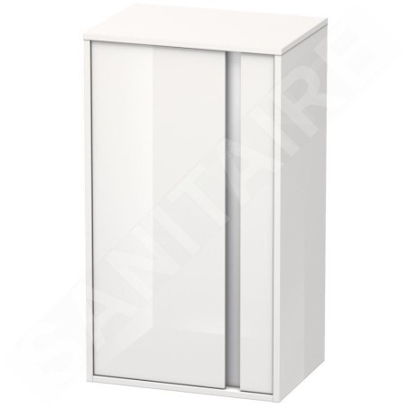 Duravit Ketho - Armoire haute 880x500x360 mm, gauche, blanc brillant KT1266L2222
