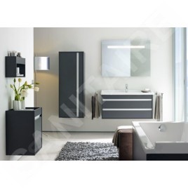 Duravit Ketho - Armoire haute 1320x500x360 mm, gauche, blanc brillant KT1267L2222