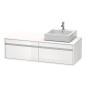 Duravit Ketho - Meuble sous lavabo 426x1400x550 mm, droite, 2 tiroirs, blanc brillant KT6697R2222 Duravit Ketho - Meuble sous lavabo 426x1400x550 mm, droite, 2 tiroirs, blanc brillant KT6697R2222