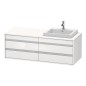Duravit Ketho - Meuble sous lavabo 496x1400x550 mm, droite, 4 tiroirs, blanc brillant KT6757R2222 Duravit Ketho - Meuble sous lavabo 496x1400x550 mm, droite, 4 tiroirs, blanc brillant KT6757R2222