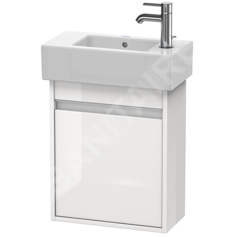 Duravit Ketho - Meuble-vasque, 550x450x225 mm, droite, blanc brillant KT6629R2222 Duravit Ketho - Meuble-vasque, 550x450x225 mm, droite, blanc brillant KT6629R2222