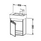 Duravit Ketho - Meuble-vasque, 550x450x225 mm, droite, blanc brillant KT6629R2222 Duravit Ketho - Meuble-vasque, 550x450x225 mm, droite, blanc brillant KT6629R2222