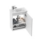 Ravak Chrome - Meuble vasque SD 400, 400x220x500 mm, blanc X000000538
