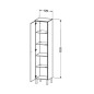 Duravit Brioso - Armoire haute 1770x420x360 mm, droite, blanc brillant BR1330R2222 Duravit Brioso - Armoire haute 1770x420x360 mm, droite, blanc brillant BR1330R2222